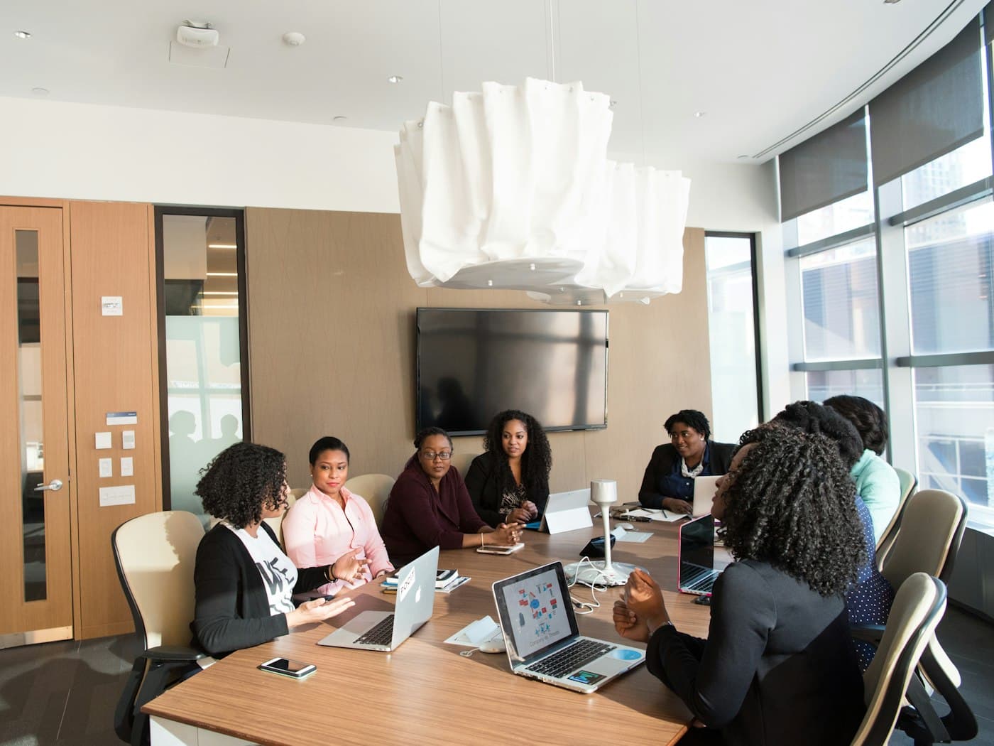 The Wikrena team in a strategy session together